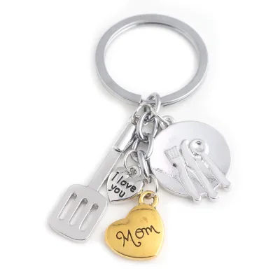 Creativity Decoration Promotional Holiday Gift Mother's Day Father's Day Gifts I LOVE YOU MOM/DAD Key Chains Key Ring Keychains