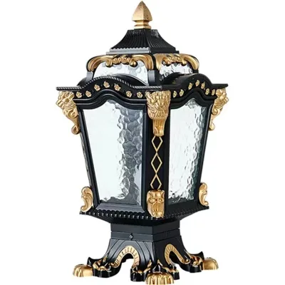 Waterproof Outdoor Aluminum Pillar Light for Garden & Fence Gate Decoration IP65 Rated Bronze Finish