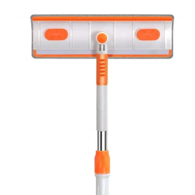 Large Triangle Glass Eraser Telescopic Rod Window Eraser Household Multifunctional Glass Eraser Double Sided