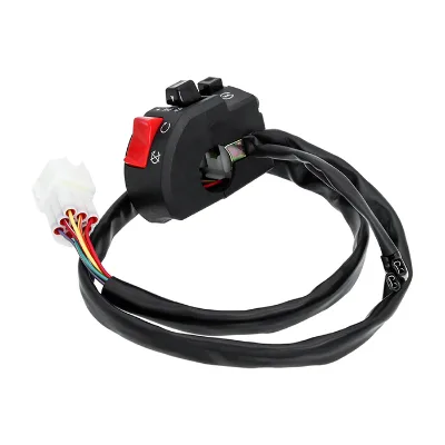 Motorcycle Universal Electric Start Headlight On/off Flameout Switch 7/8 Inch Right Side