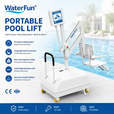 Disabled Pool Lift Commercial Swimming Pool Lift for Disabled & Elderly Users Rechargeable