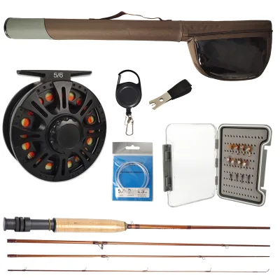 Best Value 100% Carbon Stocked 9' Fly Rod and Reel Combo (B02)