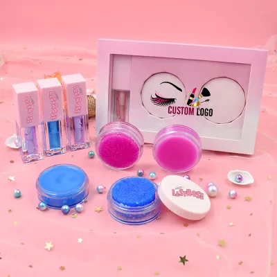 Hot Selling Deep Moisturizing Lip Care Kit Lip Scrub Mask and Lip Pumper Oil Vegan Private Label