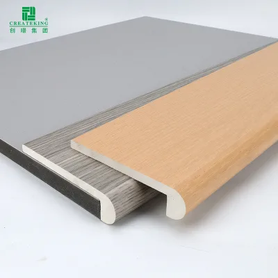 Waterproof WPC Stair Treads and Riser Anti-slip WPC Stair Nosing with 95% Color Similarity to Floors