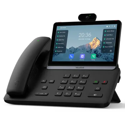 Yea-link SIP-T88V Pro Ultra Smart Business Video IP Phone 7" Touchscreen HD Camera Wi-Fi 6 & Handset Included