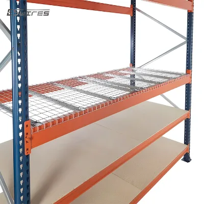 Galvanized Metal Full Welded Inverted Flared Channel Wire Mesh Decking for Warehouse Racking