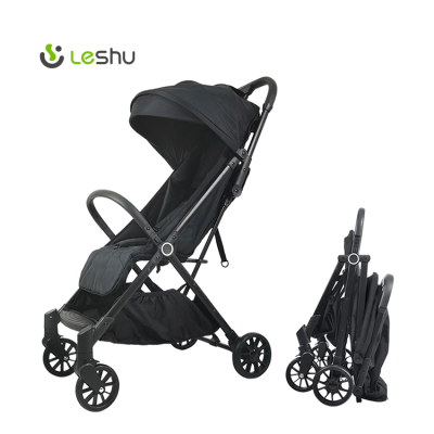 Lightweight Baby Pram with Adjustable Canopy
