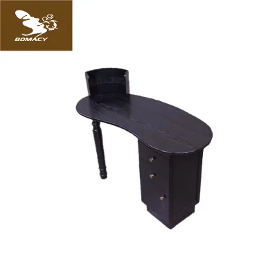Circular Arc Specially Designed Wooden Nail Table Light Luxury Double Multi-person Nail Table and Nail Glue Placement Table