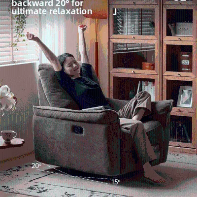 Modern Fabrics Recliner Sofa Multi-Functional Furniture for Living Room Hair Salon Chair Swivel Feature European Reclining