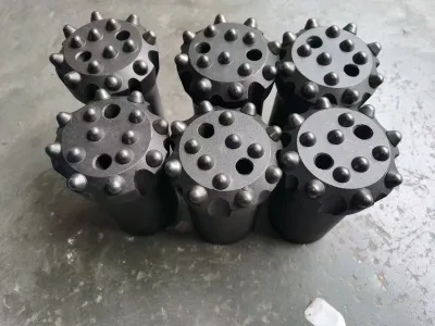 T38-76mm Threaded Button Drill Bit Thread Drill Bit Suitable for for Mining Quarry Tunneling Drilling Jumbo