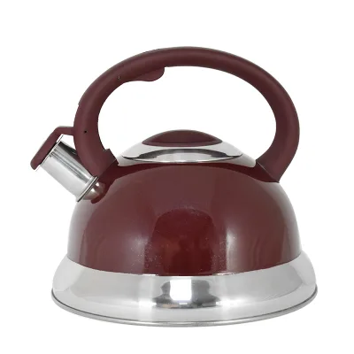 Induction Stove Kettle Stainless Steel Polishing 201 Customized Kitchen Metal Tea Pot Sustainable Stocked Tea Kettle