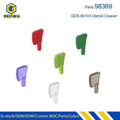Gobricks GDS-90103 Factory Bulk Supply Building Block Parts Equipment Cleaver No Holes 98369 79811 577233 MOC Bricks Wholesale