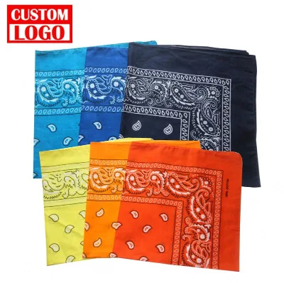 Wholesale Custom Design Bandana 100% Cotton Paisley Baby Bandana Drool Bib