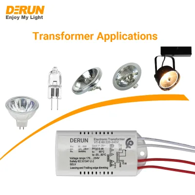 Halogen Bulb Transformer ET-E 20-60W Power Supply Adapter Converter 220V 12V Halogen Lamp Spotlight Ballast Driver , HAL-BALLAST