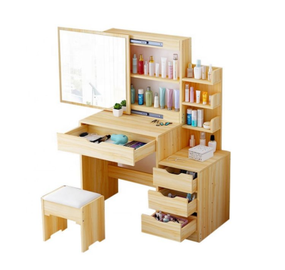 Minimalist Dresser Modern Design Storage Wooden Makeup Dresser With Mirror