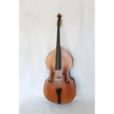 Double Bass Instrument for Student Performance Plywood Body Pear Wood Fingerboard Matte Surface With Case for Sale OEM
