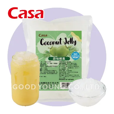 CASA HALAL Certification Vietnam Viet Nam Nata De Coco Coconut Jelly Dice Cube With Good Young Bubble Tea Ingredients
