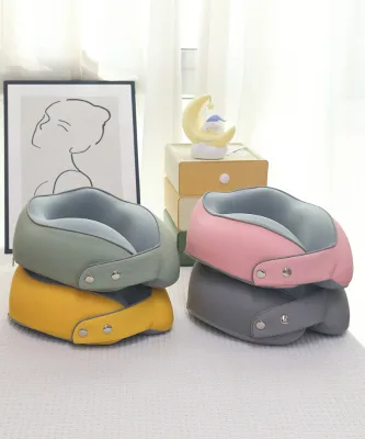 U-shaped Pillow, Magnetic-fastening Memory Foam Travel Pillow