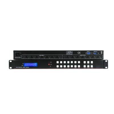 8x8 matrix Switcher 3D Av matrix Video Switcher Supports Multiple Control Panel