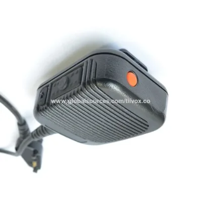 IP68 waterproof heavy duty remote speaker microphone with emergency button and volume control