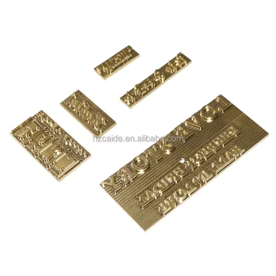Custom Leather Stamp Design Heating Embossing Hot Foil Stamping Mold