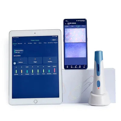 Portable and Wireless Connection Skin Wrinkle, Pigment and Collagen Fiber UV Layer Skin Analyser Machine