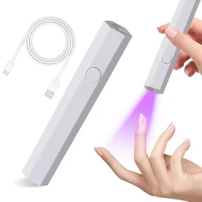 High Quality Portable Mini UV LED Nail Light Lamp USB Rechargeable for Home Travel Use Metal for All Nail Gel Nail Art Tool