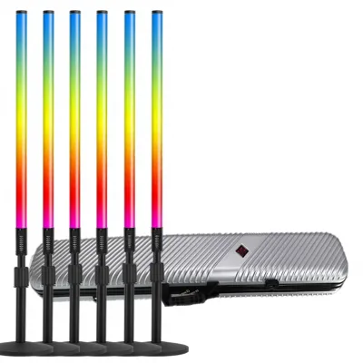 6 Pcs TL-130Plus T8 RGB LED Tube Light 4ft IP54 Waterproof High CRI 90 Dimmable Hotel Event Lighting for Party