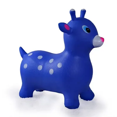 Hot Sale Inflatable PVC Material Children Cartoon Jumping Horse Toy Ride on Toy Animals
