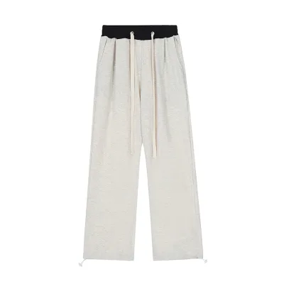 Hot Sell Drawstring Waist Pants for Men Casual Loose Sweatpants Men High Waisted Pants