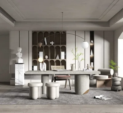 High Quality Living Room Office Furniture Custom Solid Wooden Bookshelves