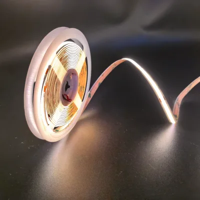 Premium COB LED Strip 480LEDS/m 8mm 3000K High CRI 90+ for Display Lighting with 3-year Warranty Cuttable Bendable