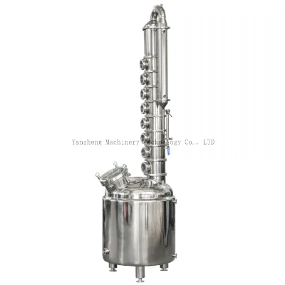 100L 200L 300L High quality alcohol distilling equipment Steam heating moonshine distilling equipment
