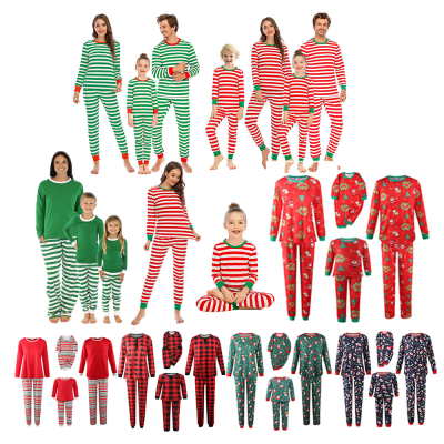 Christmas Family Pj Children Girls Cotton Christmas Pajamas Women Christmas Pajamas for Printing Long Sleeve Pajamas