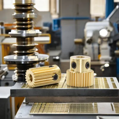 High Quality Bronze Gear 0.5M Small Brass Spur Gears Shaft Gear for Motor Engine Component