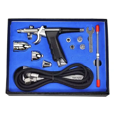 Airbrush for Car Home Woodworking Nail Art & Cake Decoration Projects-Gravity Feed Copper & ABS Material Portable