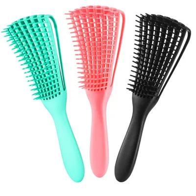 Detangler Brush for Curly Hair, Afro America/ African Hair Textured 3a to 4c Kinky Wavy for Wet/Dry/Long Thick Curly Hair