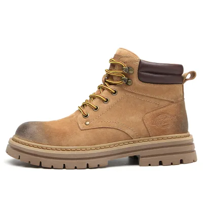 Custom High Quality Martin Boots Waterproof Suede Lining Lace-Up Closure Ankle Height Designed for Winter Outdoor Adventures