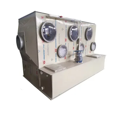New Compact Horizontal Wet Scrubber for Compact Spaces for Sewage Treatment Plants Electroplating Plants Chemical Industry