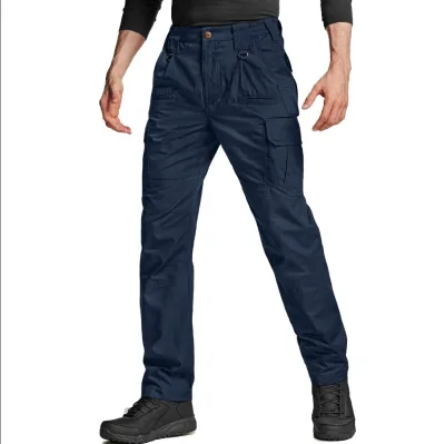 ZNA  High Quality Ripstop Waterproof Hiking Pants Men's Tactical Multi Pockets Quick Dry Cargo Work Pants
