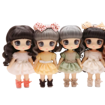 Custom Plastic Mini Cute Doll for Girls Pretend Play Doll Toy Kid Birthday Gift Small Princess Doll for Ornaments