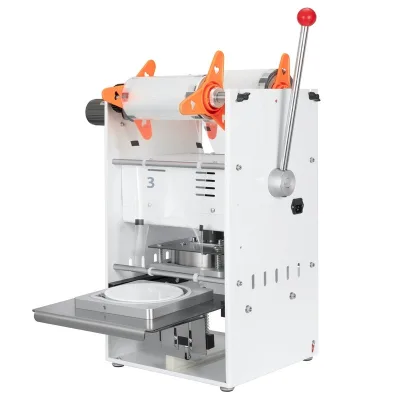 Semi-Automatic Fast Food Box Sealing Machine for Fresh Lock Hand Press Packaging Marinated Foods Fast Takeout High Quality Film