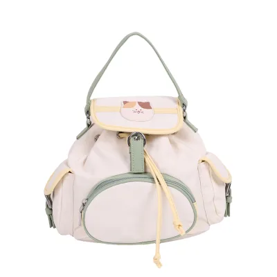 Cute Waterproof Portable Drawstring All One Nylon Transformable Backpack for Mom Kids Casual Daypack for Daily Outings