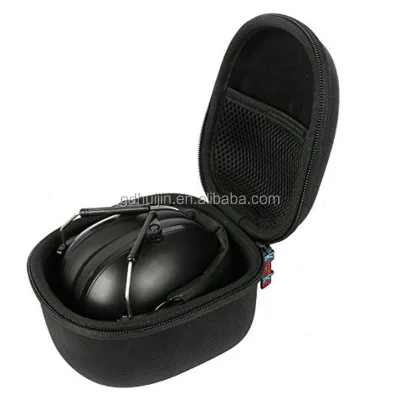 Factory Custom Portable EVA Headphone Case Nylon Material Travel Case for Headset Hard Shell Storage Headphone Box for Outdoors