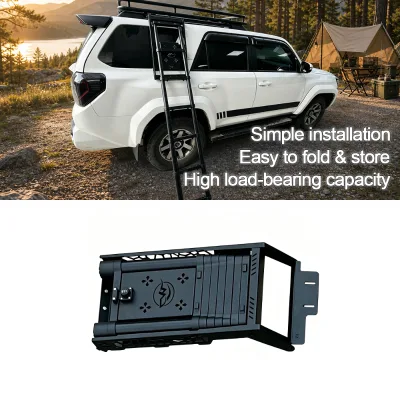 New Design Off Road Folding Side Rear Door Ladder Exterior Modification Car Parts for Toyota 4 Runner
