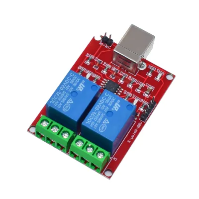 5V drive-free USB control switch 2-way relay module computer control switch PC intelligent control switch