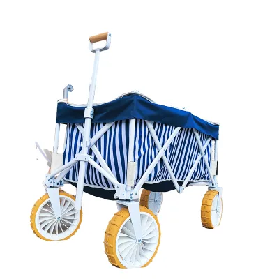 Beach Cart Roll Container with Big Wheels Heavy Duty Trolley for Sand Camping Outdoor Use OEM Customized