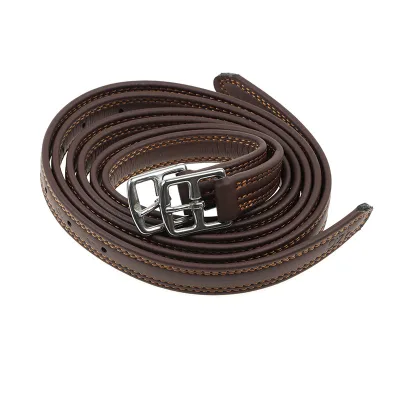 Horse Gear Supplies English Saddle Microfiber Stirrup Leash 1.35 Long Stainless Steel Buckle