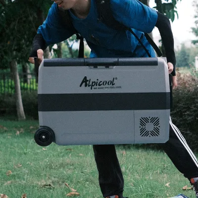 T Series Portable Car Refrigerator Outdoor Camping Picnic Fridge Freezer 12V Frozen Cooler for Food Drink Dessert