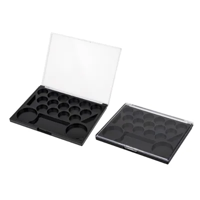 Multi-Color Empty Makeup Eyeshadow Case Plastic Palette Container for Liquid Eyeshadow Recyclable-for Cosmetics